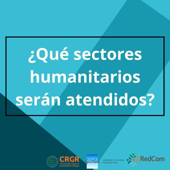 Sectores humanitarios atendidos en el  Proyecto de inseguridad alimentaria.